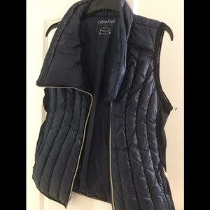 Calvin Klein blue puffer vest